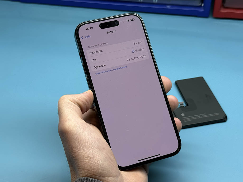 podpora konfigurace při výměně baterie v iPhonu - 2